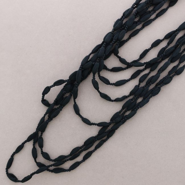 COLLAR MULTI VUELTAS LANA BOLITAS