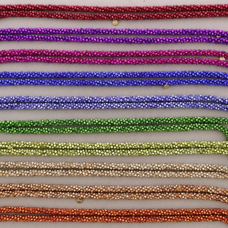 COLLAR LARGO CRISTALES FACETADOS 1.2M*4MM 2