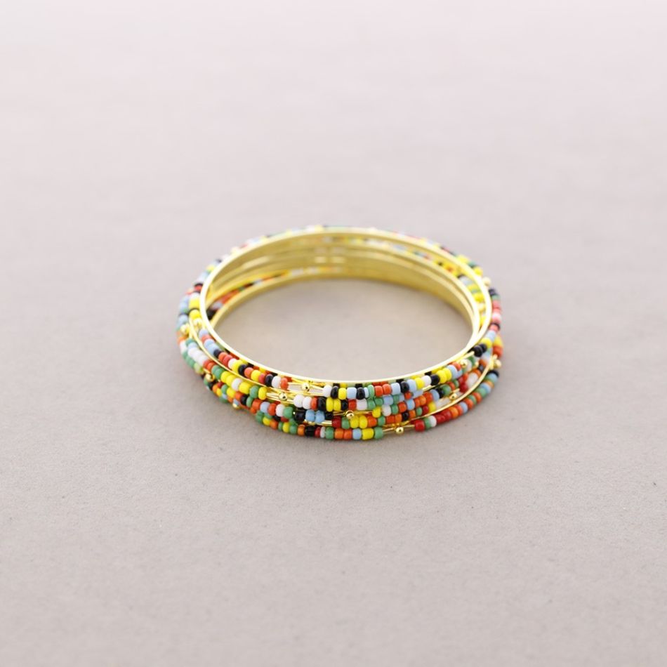 PULSERA METAL ABALORIOS