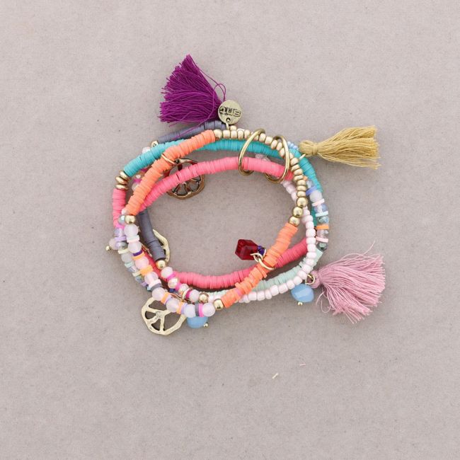 4 STRIP BEAD BRACELET