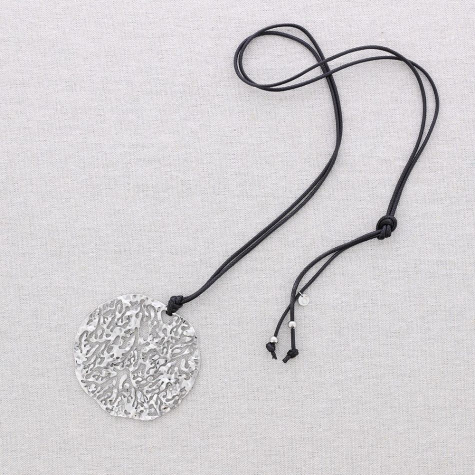 COLLAR LARGO ACERO COLGANTE FILIGRANA