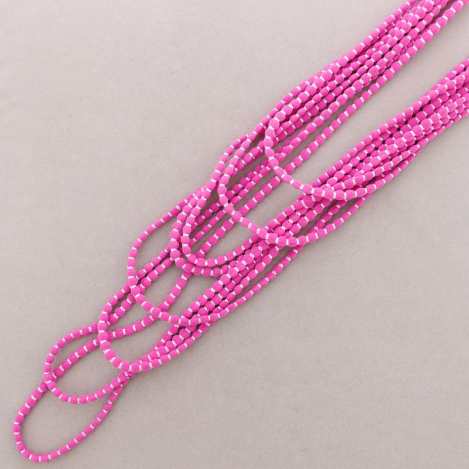 COLLAR LARGO MULTI VUELTAS LANA BOLITAS