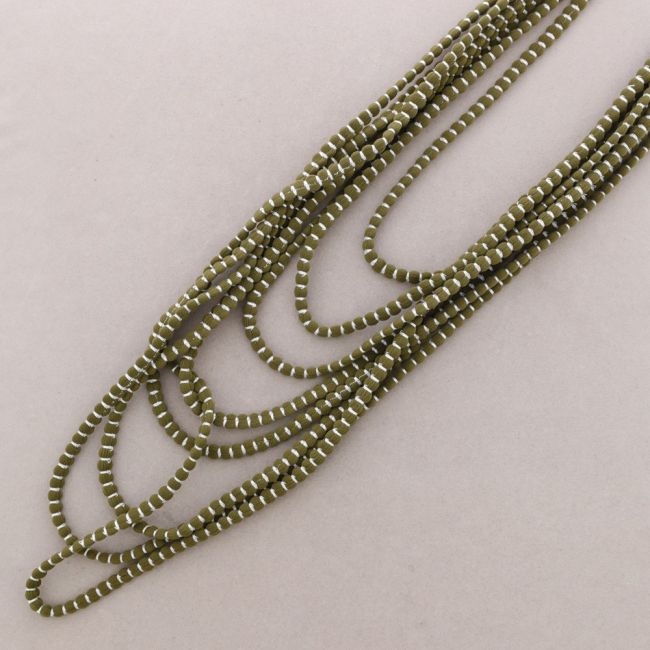 COLLAR LARGO MULTI VUELTAS LANA BOLITAS