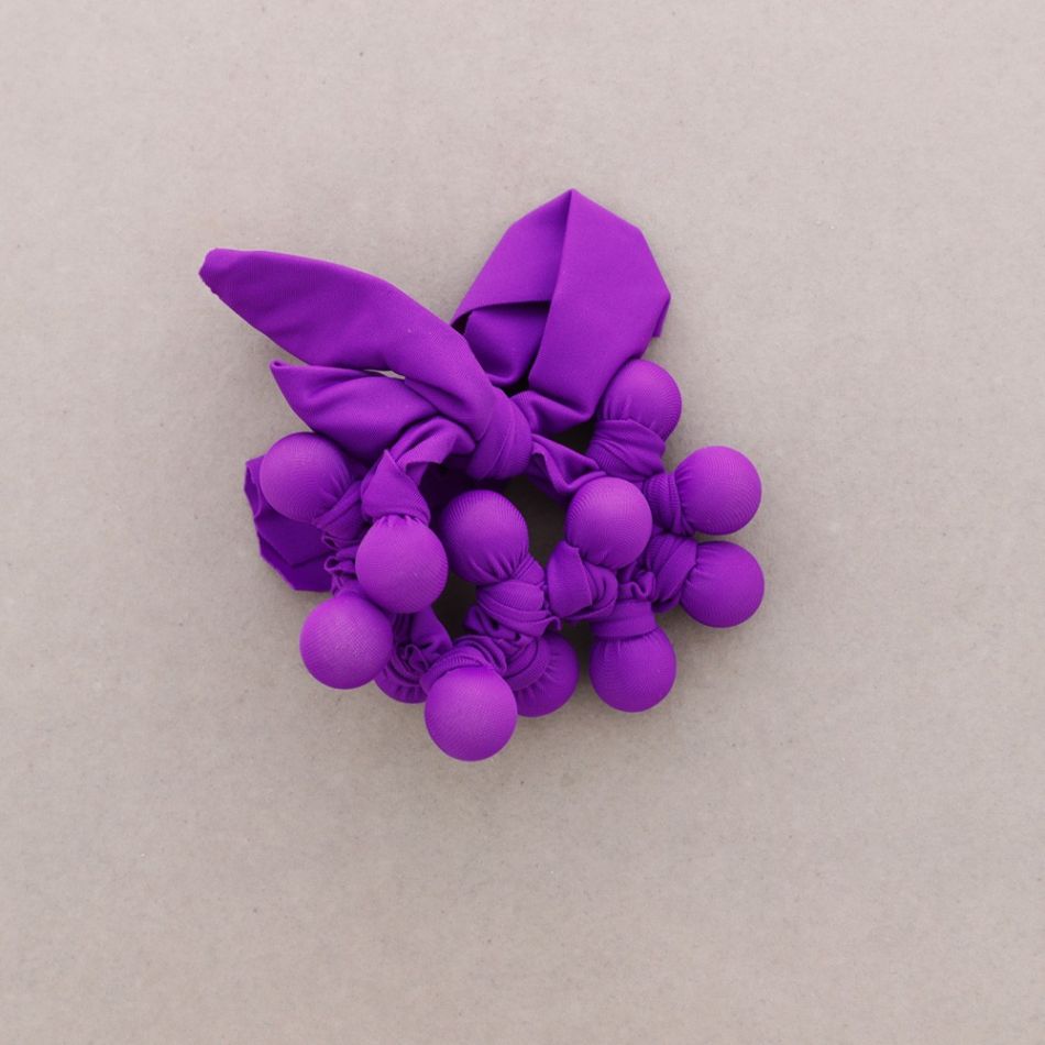PULSERA BOLAS FORRADAS TELA