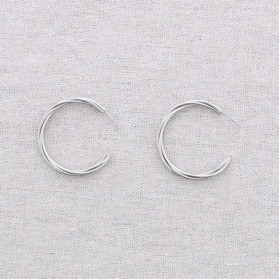 PENDIENTES ACERO ARO 4CM