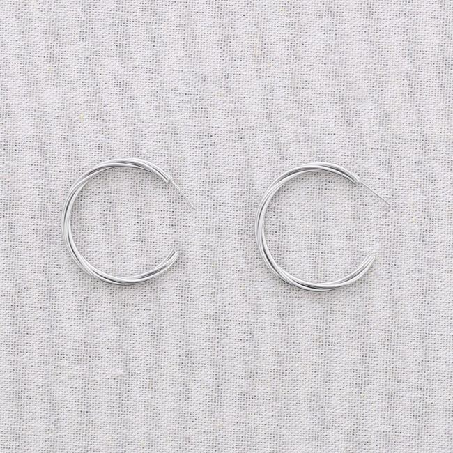 PENDIENTES ACERO ARO 4CM