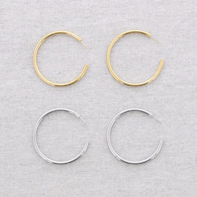 5CM STEEL HOOP EARRINGS
