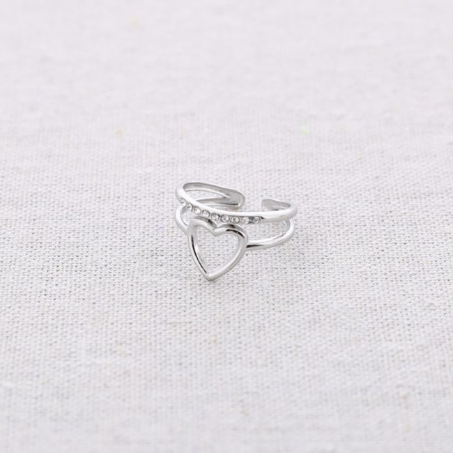 HEART STEEL RING
