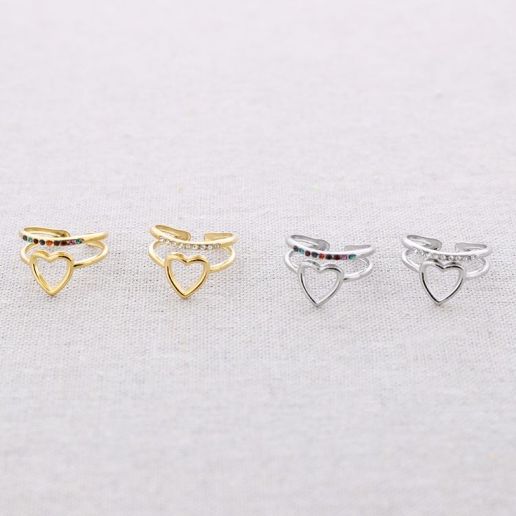 ANILLO ACERO CORAZÓN 2