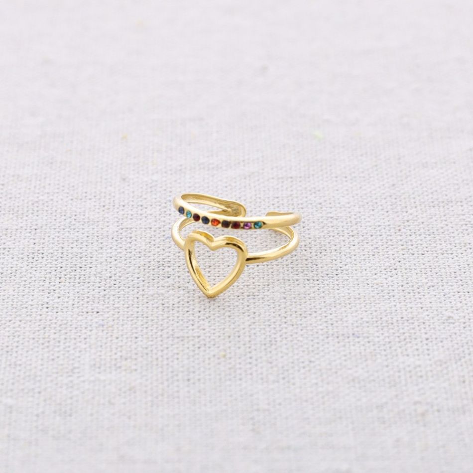 HEART STEEL RING
