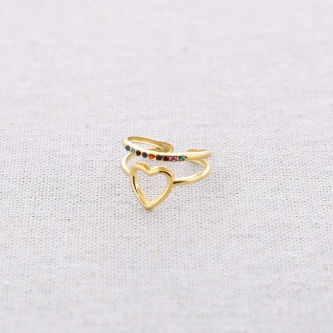 HEART STEEL RING