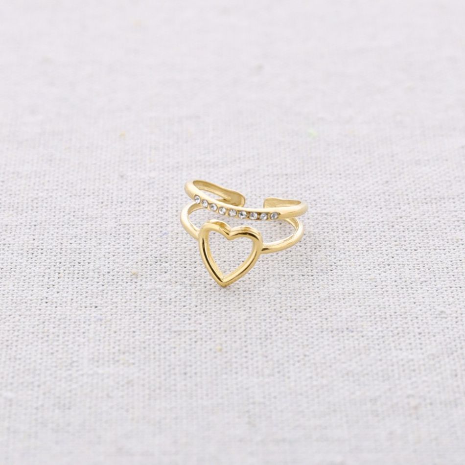 ANILLO ACERO CORAZÓN