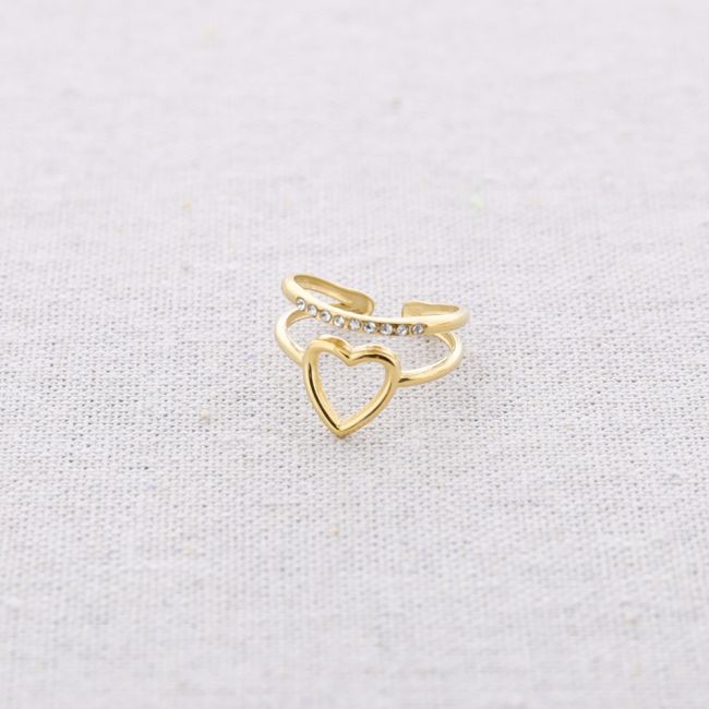 HEART STEEL RING