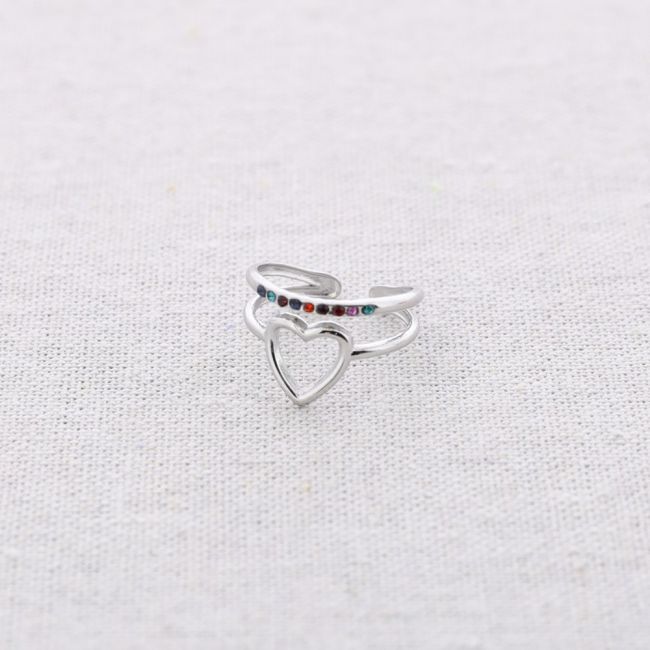 ANILLO ACERO CORAZÓN