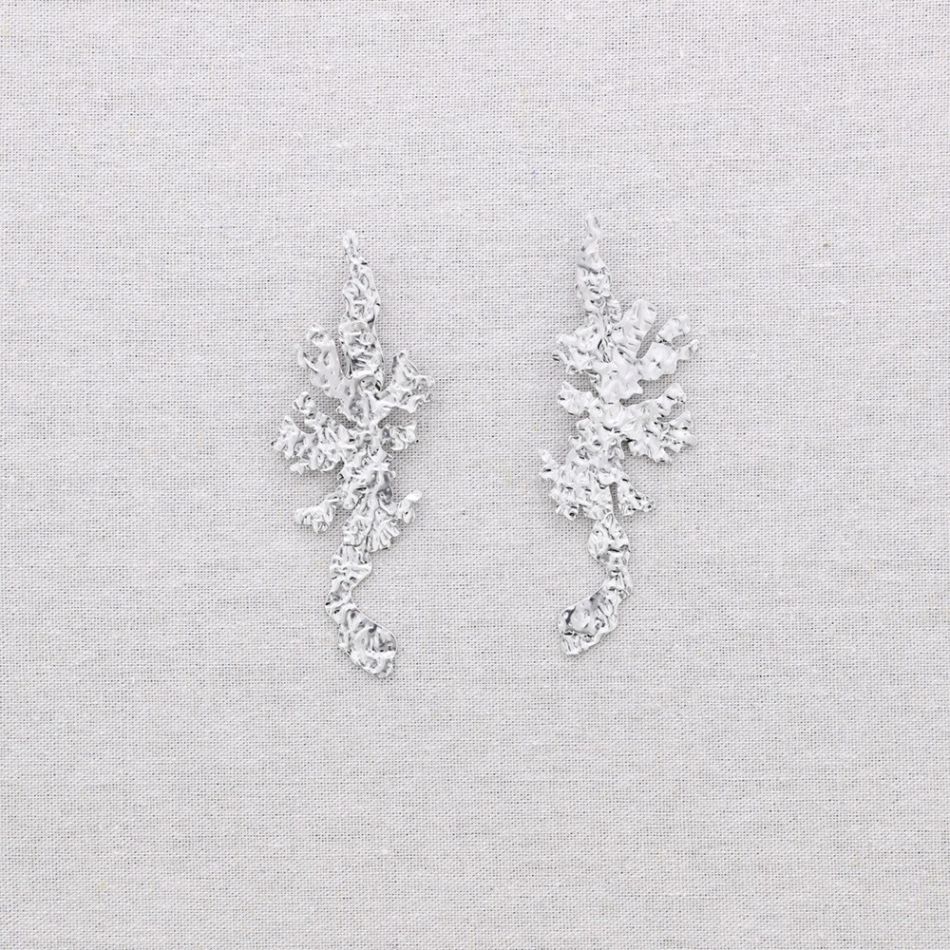 CORAL STEEL EARRINGS