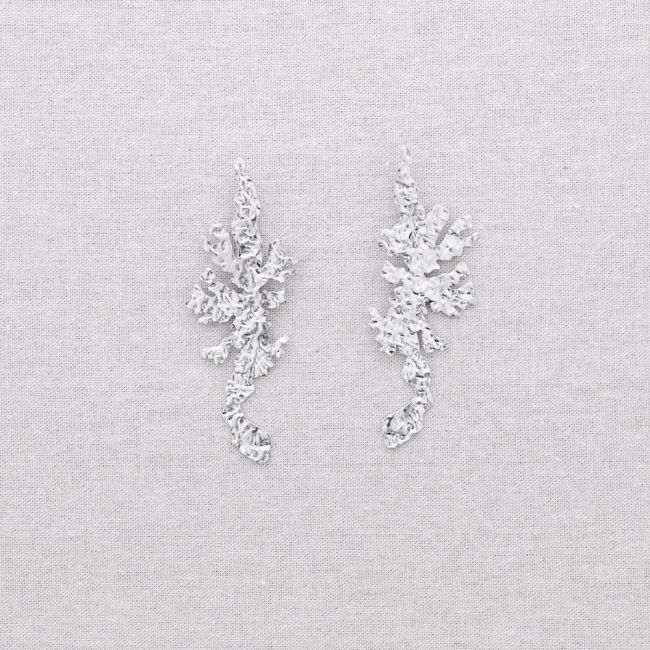 CORAL STEEL EARRINGS