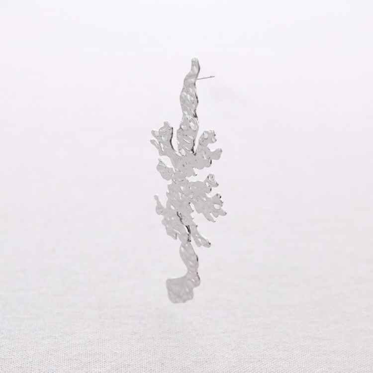 CORAL STEEL EARRINGS