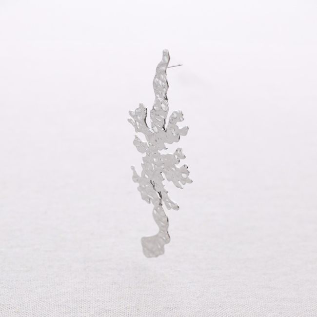 CORAL STEEL EARRINGS