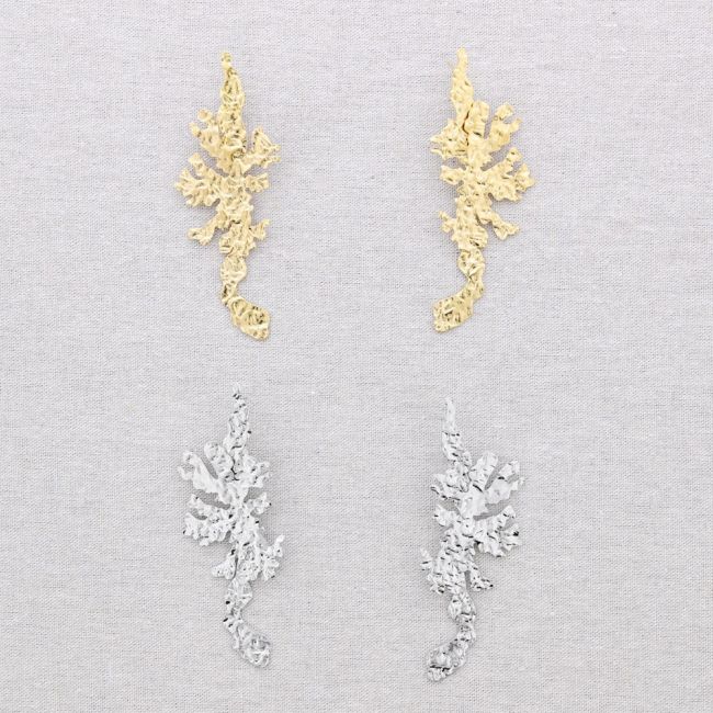 PENDIENTES ACERO CORAL