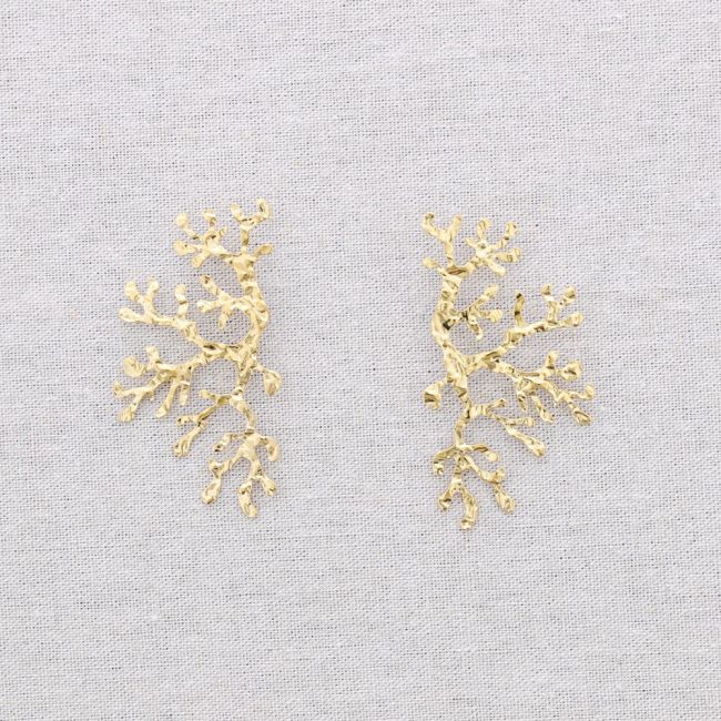 PENDIENTES ACERO CORAL