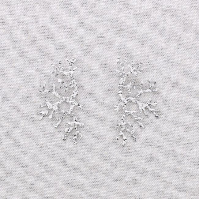 PENDIENTES ACERO CORAL