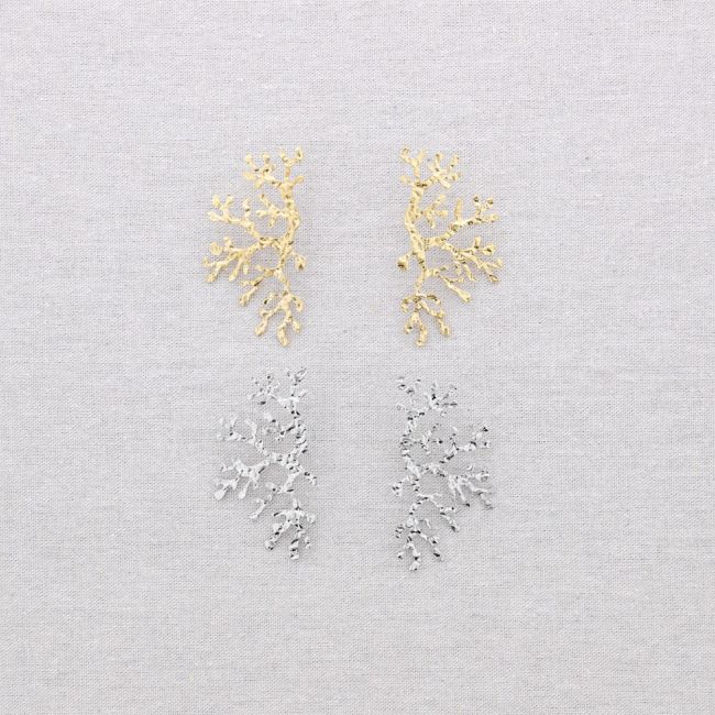 PENDIENTES ACERO CORAL