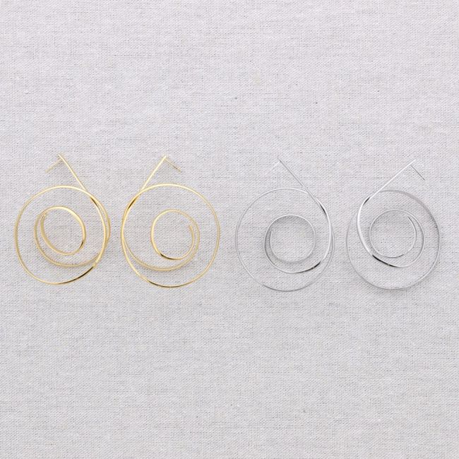 SPIRAL STEEL EARRINGS