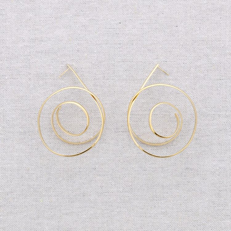 PENDIENTES ACERO ESPIRAL 2