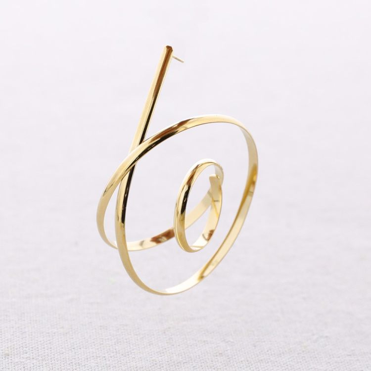 PENDIENTES ACERO ESPIRAL