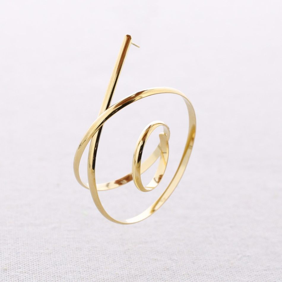 PENDIENTES ACERO ESPIRAL