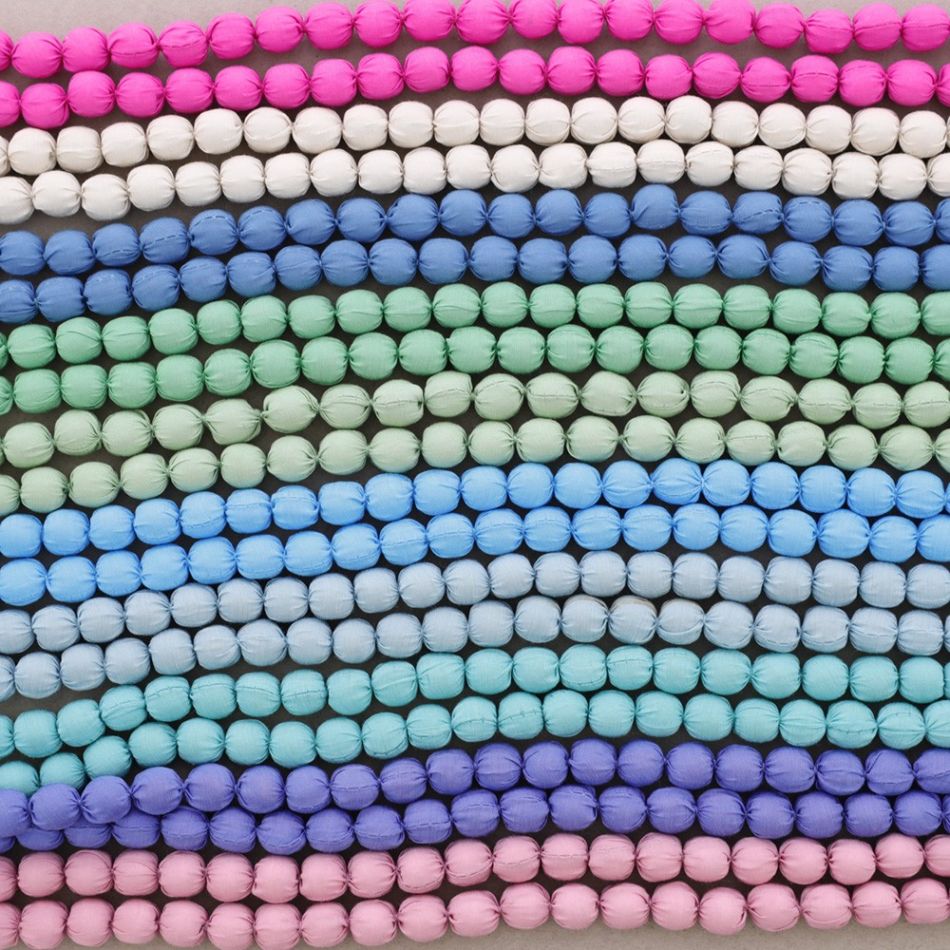 LONG LINED BALL NECKLACE 1.2M