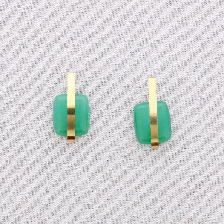 GEOMETRIC SHAPE STEEL EARRINGS