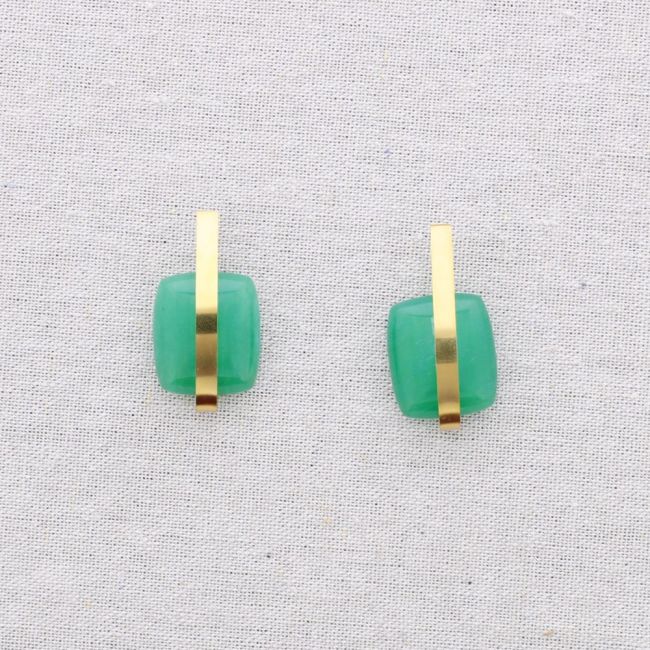 GEOMETRIC SHAPE STEEL EARRINGS