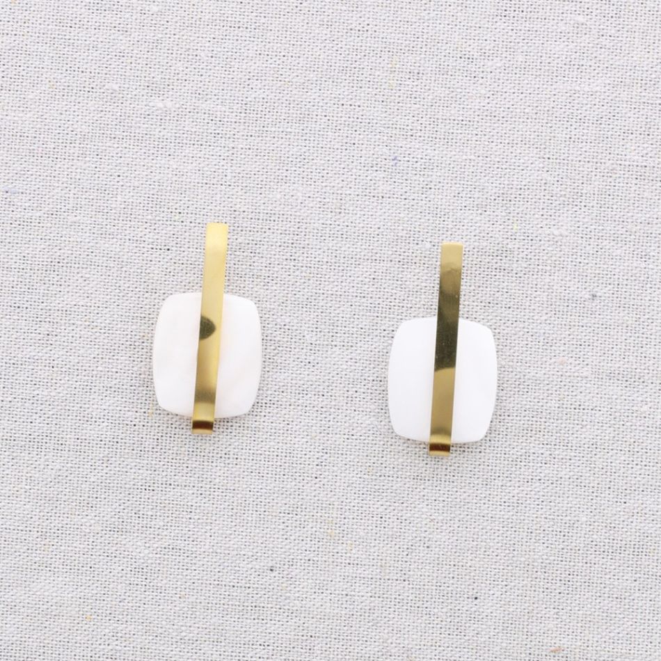 PENDIENTES ACERO FORMA GEOMÉTRICA