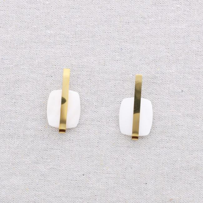 GEOMETRIC SHAPE STEEL EARRINGS