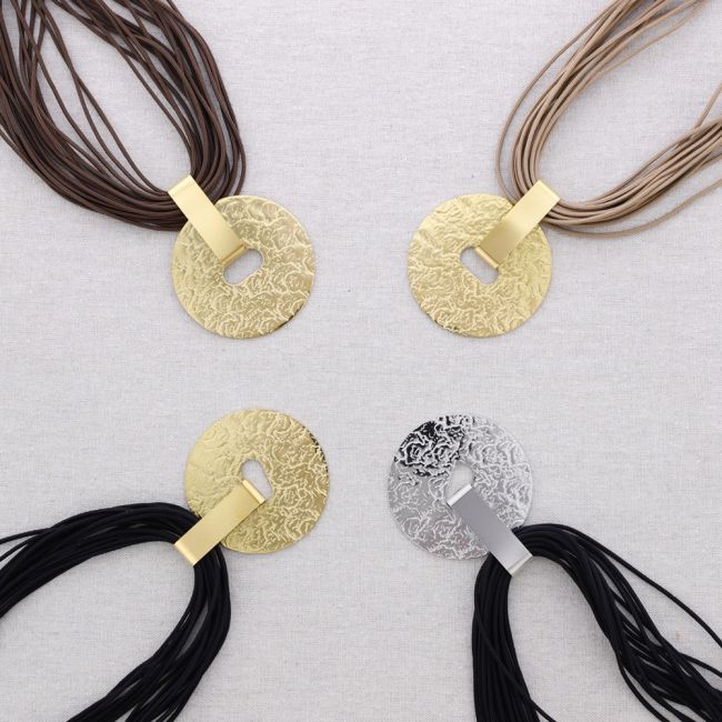 ELEASTIC STEEL CHOKER HOOP PENDANT