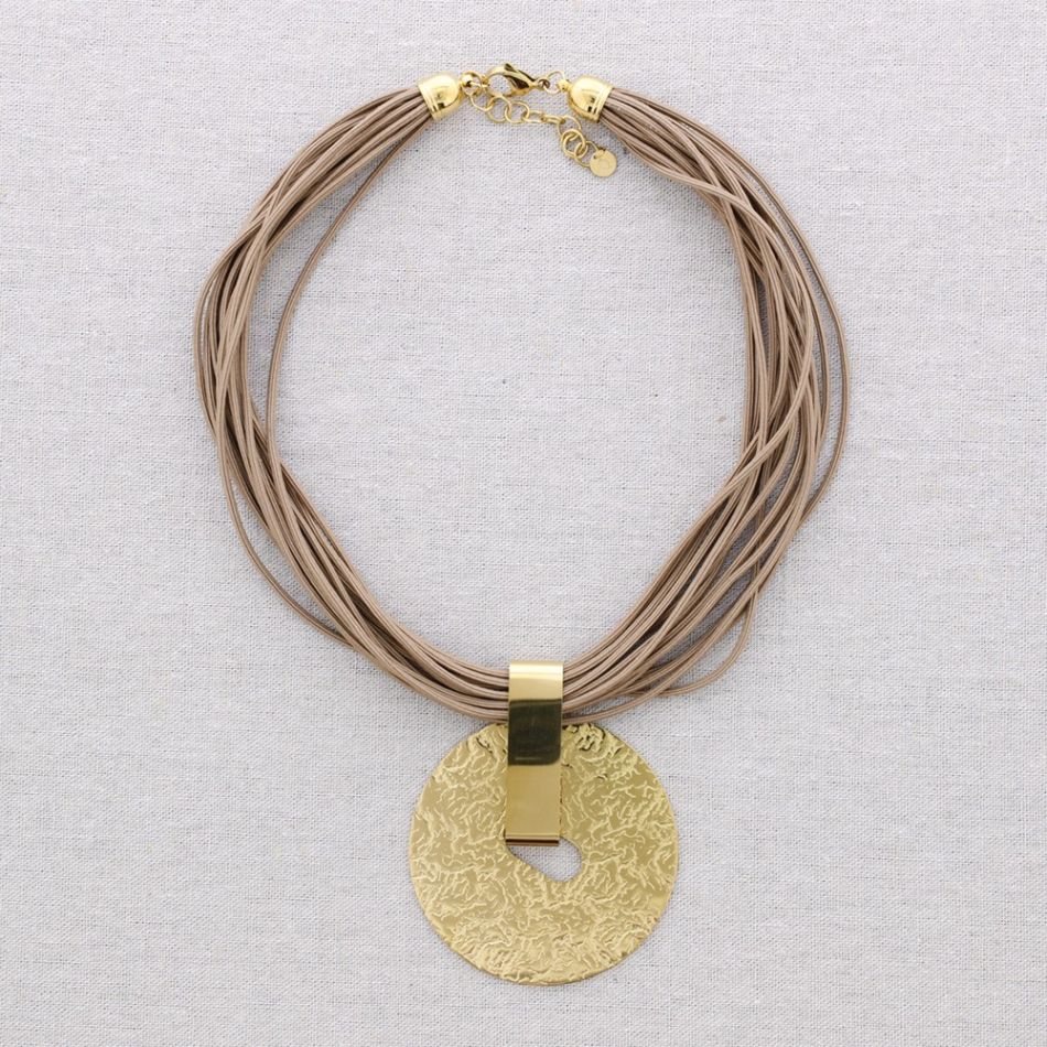 ELEASTIC STEEL CHOKER HOOP PENDANT