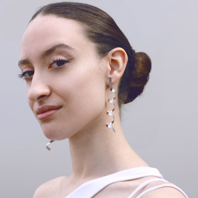 SPIRAL STEEL EARRINGS