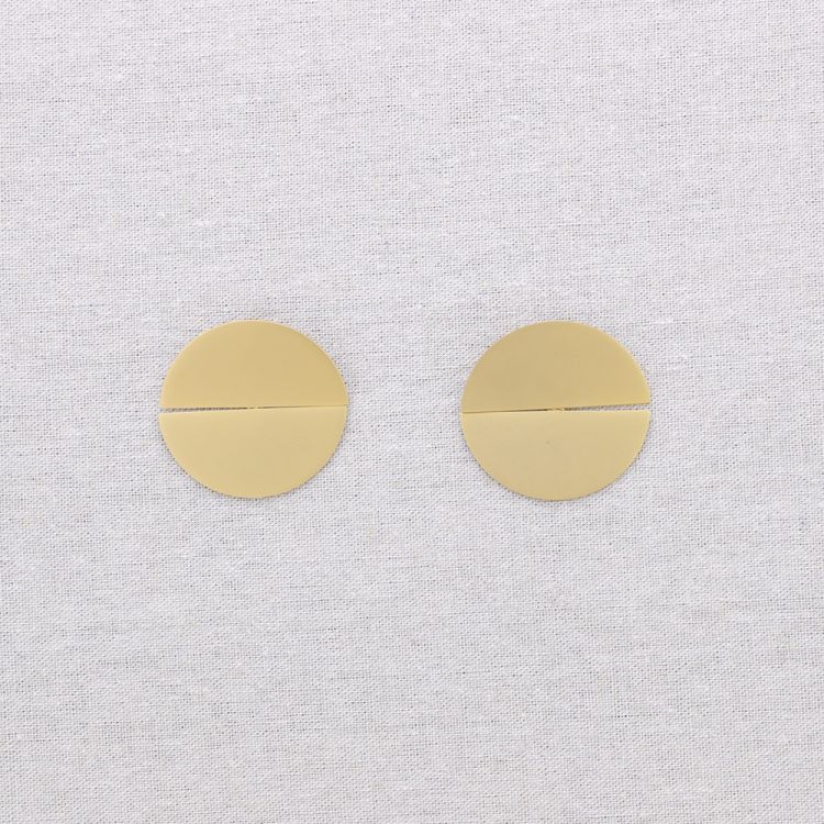 PENDIENTES ACERO MEDALLA PARTIDA 2