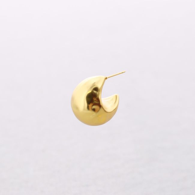 PENDIENTES MATE ACERO ARO IRREGULAR