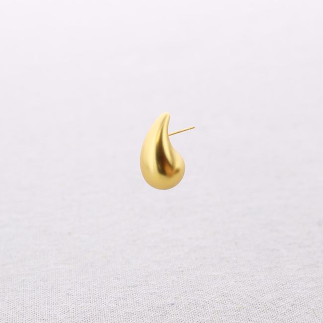 MATTE STEEL DROP EARRINGS