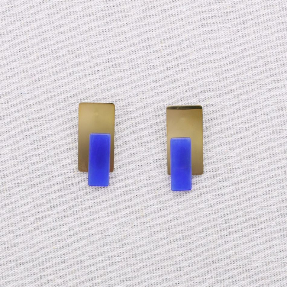 GEOMETRIC SHAPE STEEL EARRINGS