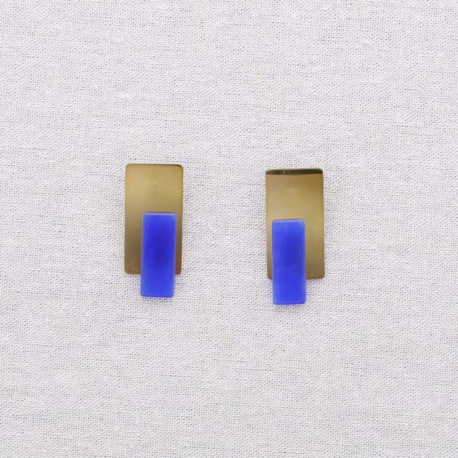 GEOMETRIC SHAPE STEEL EARRINGS