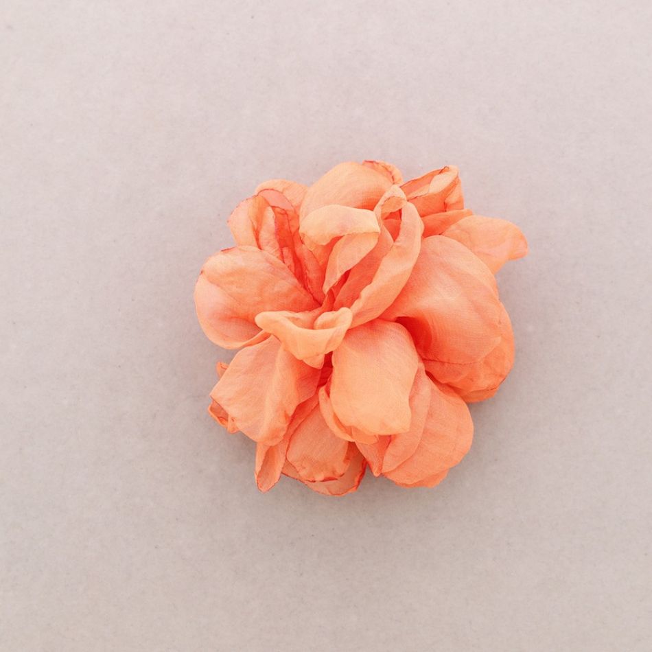 BROCHE FLOR TELA 12 CM