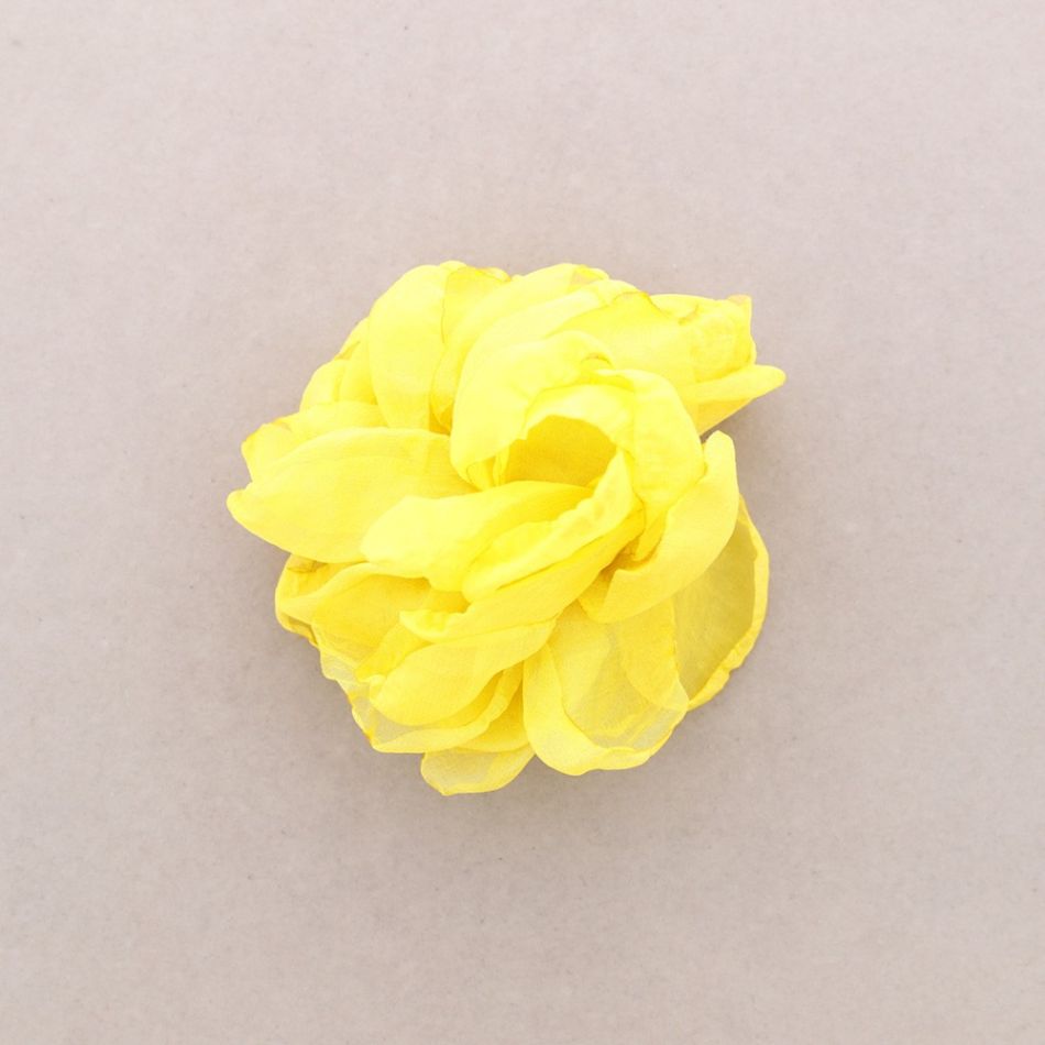 FABRIC FLOWER BROOCH 12 CM
