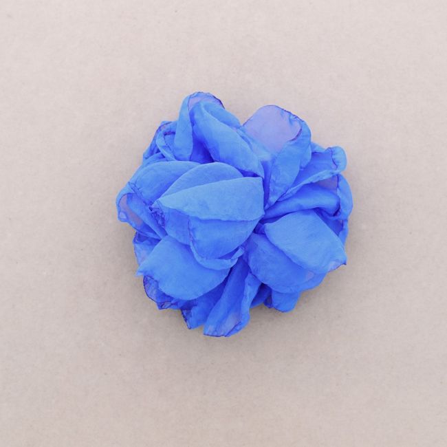 BROCHE FLOR TELA 12 CM