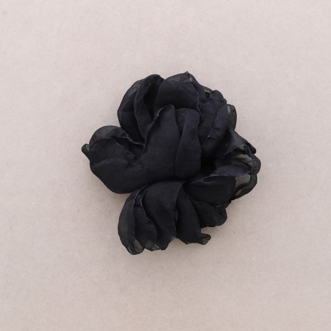 BROCHE FLOR TELA 12 CM
