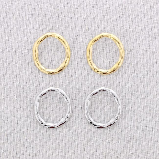 PENDIENTES ACERO ARO REMACHE 5CM