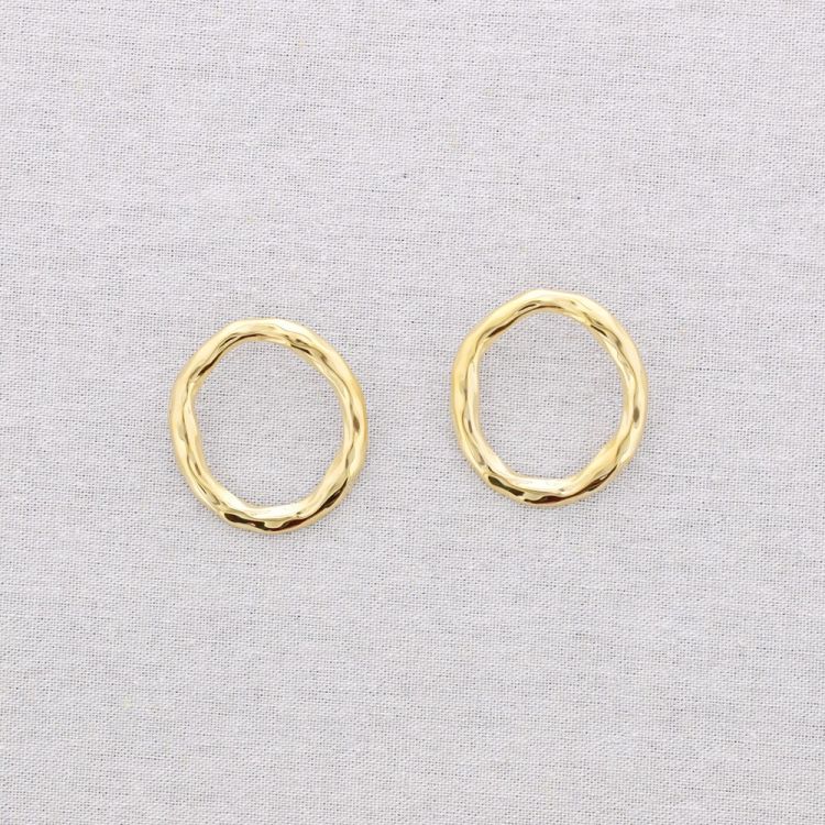 PENDIENTES ACERO ARO REMACHE 5CM 2