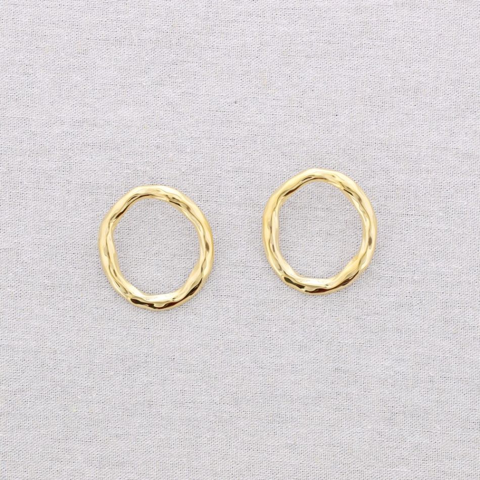 PENDIENTES ACERO ARO REMACHE 5CM